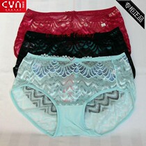 2 Price Genuo 66001 women nylon elastic net small boxer pants sexy transparent waist womens underwear