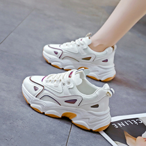 Daddy shoes women 2021 autumn feet small light spring and autumn thin tide students fried street small white sports shoes Super fire