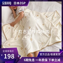 Japanese ZGP female water suction speed dry child baby bath towels pure cotton soft cartoon newborn baby without dropping towel
