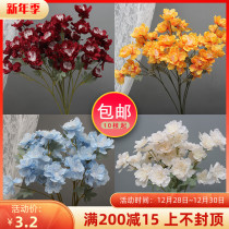 6-head snow simulation flower lilac flower wedding ceiling decoration road guide flower wedding wedding silk flower wedding hall soft dress flower material