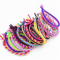 40 high elastic braided twist knotted color head rope hair rope hair ring rubber band hair accessories can be used by adults and children