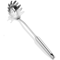 Upscale long handle 304 stainless steel noodles bailing powder-sand light sub-light cookware thickened bailing-up and scotch spagmited pasta catch