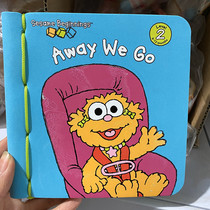 Export blemish Sesame Street Bath Book bubble book tasteless non-toxic English story picture book