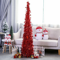 Creative Christmas supplies hairy Christmas tree retractable folding Christmas decorative tree set home jewelry tree