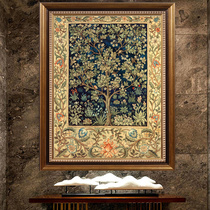 European new rich tree oil painting American cross stitch entrance living room Dining room bedroom thread embroidery 2021 simple modern