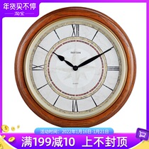 Lisheng wall clock personality creative living room clock fashion simple retro clock home bedroom European Silent Wall watch