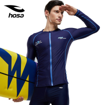 Hosa Haosha Surfing Suit Mens Swimsuit Mens Long Sleeve Split Blouses Professional Surfing Swimsuit 2020 New