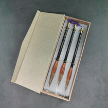 Brush set Beginner wolf brush Black Sandalwood Small Kai big Medium small regular script Students start practicing calligraphy gift