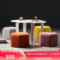 Creative sofa stool Bench Living Room Home Cloakroom round stool fitting room with shoes on the front end of the Shoes Sitting Mound Doorway