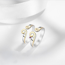 S925 silver lovers confession gifts love love a life couples on the ring journey to the West