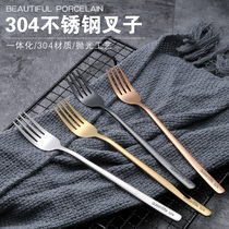 Simple European style 304 stainless steel fork Western main fork Adult household fruit salad steak fork Dessert fork