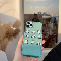 EVENSHOW Cute Panda Yoga 11 phone case iPhone12 Pro max xs phone case 7 8p tide