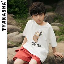 (Jungle Series) TYAKASHAKIDS Takasha Kids T-Shirt Summer New Boys and Girls Short Sleeves T-Shirt