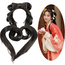 Ancient Clothing Hanfu Wig Bag One-piece Sloth Evangelical Hair Stirrup Headgear Gufeng Styling Hand Handicapped Hair 100 hitch