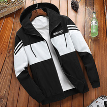 Mens coat spring 2021 New Korean trend tooling student casual jacket mens spring jacket