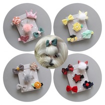 Princess bow pet hairclip Christmas pet dog floral headdress cat hairclip Crown Pet wedding accessories