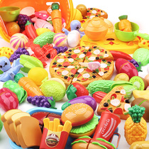 Childrens fruit Chesher toy girl House birthday cake Pizza Vegetable baby cut kitchen set