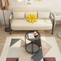 Nordic light luxury bedside table several living room sofa small tea table iron small round table modern small corner tea table simple side several