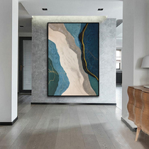 Nordic living room sofa background wall painting modern minimalist corridor end porch decoration painting light luxury atmosphere oil painting