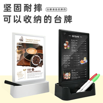 A5 table card menu milk tea shop display card table card table card double-sided Storage Storage desk Billboard negotiation table restaurant front table card table table table card table sign plastic table table table price list