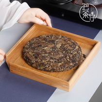 Bamboo tray tea dish teacake tea plate Kunfu tea set tea cookie pu-yu tea cake black tea crowd tea ceremony accessories
