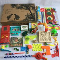 Post 80 Post Classic Nostalgia Toy Big Gift Bag Suit 70s Gift 90 Childhood Gift Box Group Built the New Years Day