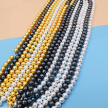 Strong light no time shell beads 4mm6mm8mm10mm imitation pearl bracelet necklace diy handmade beaded jewelry material