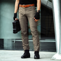 Eagle claw action tactical pants mens waterproof outdoor pants elastic wear-resistant overalls loose multi-pocket quick-drying pants