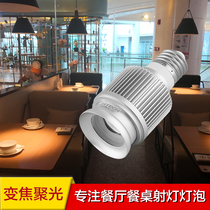 Super bright led spotlight bubble household home improvement e27 screw mouth lamp Catering restaurant table energy-saving zoom bulb