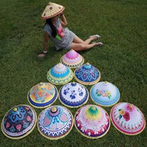Red Mountain fruit dance props hat Hats Bamboo choreography Out of hat Dai ethnic props 61 Childrens Day Adults Adults