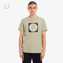 FRED PERRY MENS short-sleeved T-shirt 2021 summer new British round-neck wheat ear casual top tide M1655