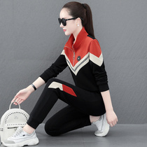 BBQ sports suit ladies spring autumn 2022 new fashion leisure wear and wear loose clothing for two sets