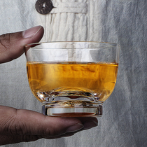 Glass Tea Cup Trumpet Kigong Fu Tea Cup Transparent Personal Cup Tea Tea Small Bowl Jade Cup Wine Tasting Cup