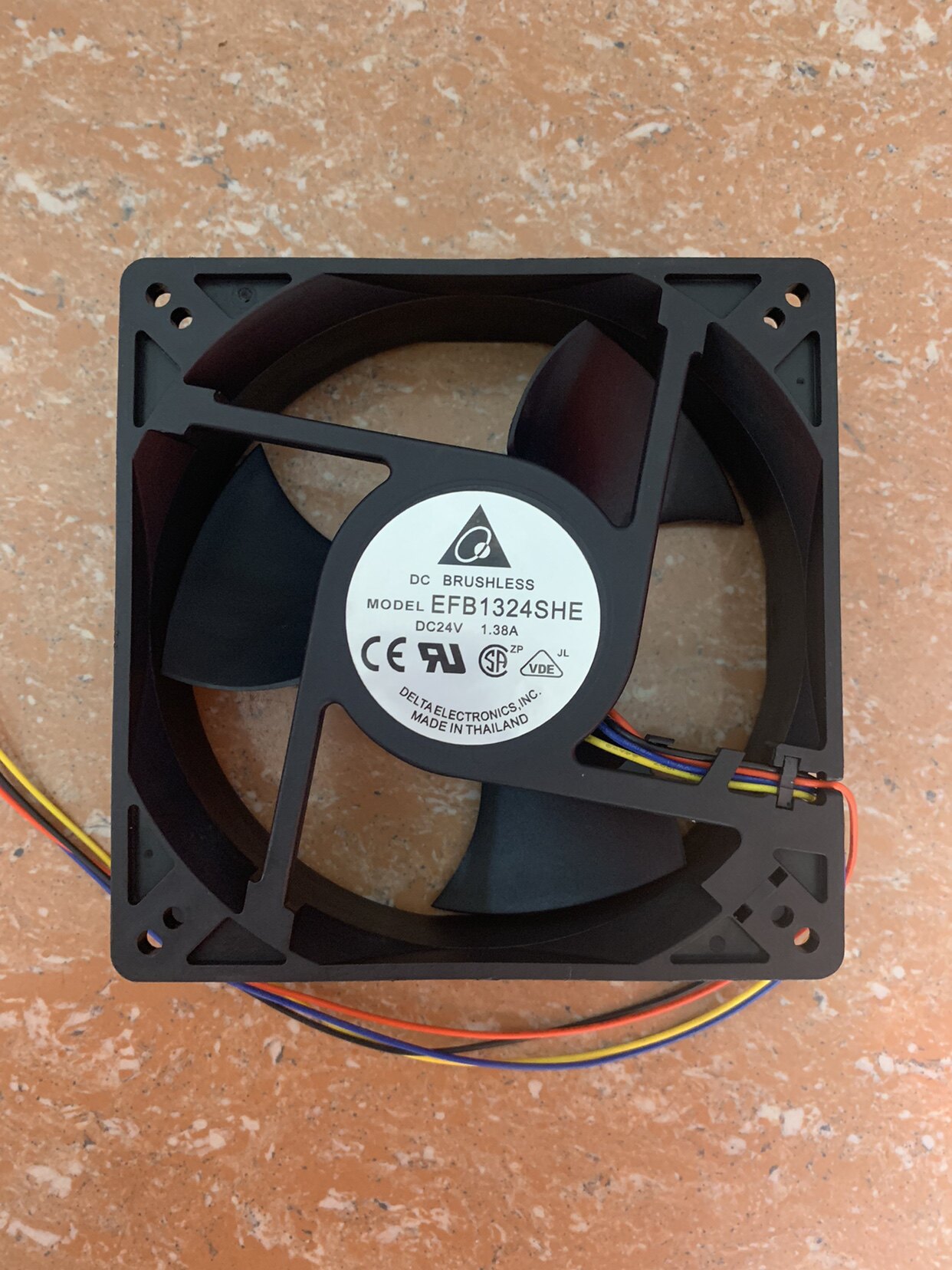 EFB1324SHE original assembly table up 12738 12738 12 7CM Dover frequency converter equipment fan 24V 1 38A