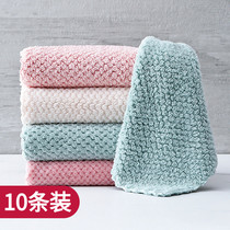 Dishwashing cloth towel household rag absorbent housework cleaning kitchen supplies lazy people wipe table oil small towel