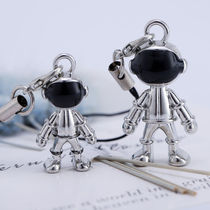 Astronaut mobile phone pendant Men and women cute pendant Creative bag U disk lanyard chain Korean version of the couple gift hanging jewelry