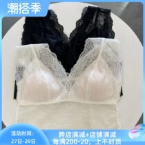 Huather WC3039 Fa Style Triangle Cup Sexy Lace Bralette Without Steel Ring Underwear Bra 399