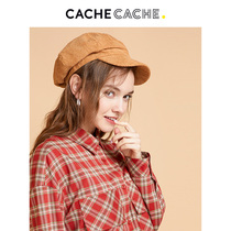 CacheCache Beret 2020 Spring and Autumn New Korean version of small clear temperament Joker cap brown hat