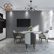 Whole house custom quick installation wallboard background wall Bamboo fiber integrated wallboard Gray living room dining room bedroom gusset