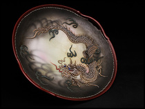 Japanese ceramic cloud dragon pattern porcelain plate