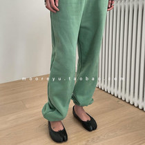 South Korea Dongdaemun womens shoes ins net red horseshoe shoes split-toed shoes shallow mouth flat shoes spring and summer Korean version of single shoes