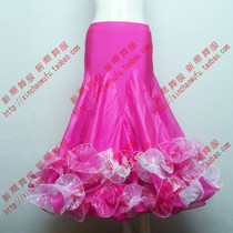 New Fashion Morden Dance Suit Womens Style Half Body Long Dress Great Swing National Mark Dance Square Ballroom Dress D91