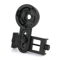 The mobile phone clamp bracket is connected to the astronomical binoculars.