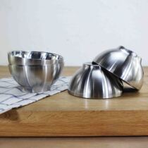 Good stock Not more than eighteen 10 stainless steel 304 Dining Bowl Grown-up Children Supplement Bowl Double insulation and anti-burn