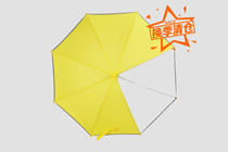 Foreign trade new original single children male and female models of fashion long handle umbrella pure color transparent visual simple umbrella Korean version