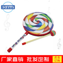 ORF early education childrens music hand beat drum toy Lollipop drum Childrens early education drum toy