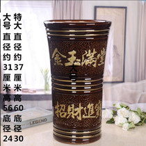 Extra large ceramic flowerpot large size flowerpot tree basin diameter 38cm high 60 Iron Tree Golden Jade mantle pot Flower Bowl