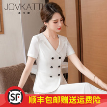 High-end plus-size brand professional suit Female Korean temperament fashion suit Suit Sales department overalls Formal suit