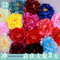 New costume accessories performance costume hair accessories peony flower headdress palace women headwear trend fashion floral headdress