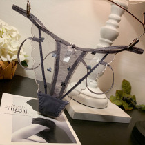 Sexy lace fun underwear women hot spice passion thong a thread mesh transparent T pants thin